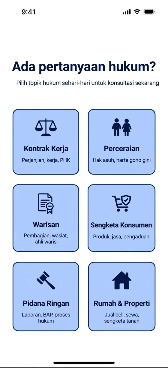 Aplikasi Konsultasi Hukum