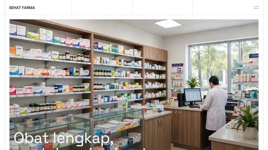 Contoh rancangan halaman Apotek