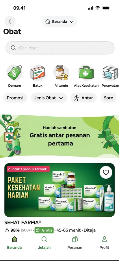 Contoh rancangan halaman Aplikasi Apotek